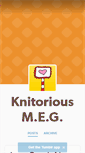 Mobile Screenshot of knitoriousmeg.com